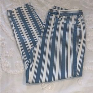 NWT Blue and White striped jeans.